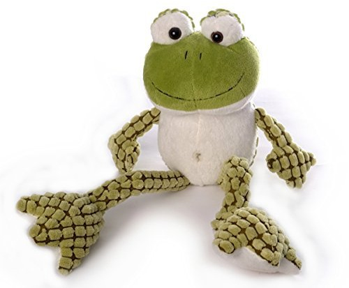 Inware Kuscheltier Frosch Termi, 14 cm, Polyester, Thermokuscheltier, Thermal Compress, Wärmekompresse, Grün, Traditionell