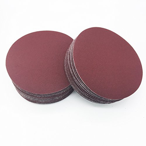 30pcs 3 pouces 75mm-80mm Papier de Verre de Disque de Sable Feuilles Grit 80/100/120/180/240/320 Hook & Loop Disque de Ponçage pour Sander Grits