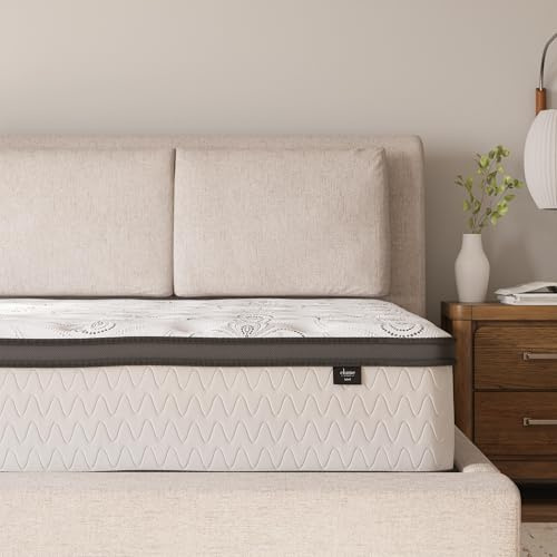 Signature Design by Ashley Chime 12 Inch Hybrid Full Mattress, Memory Foam with Lumbar Support, High-Density Foam & Pocketed Coils for Comfort & Back Support, Mattresses in a Box, Full Size
