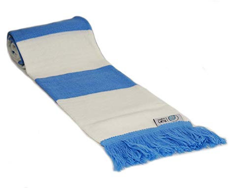 fanoriginals - Fußballschal in den Farben von Manchester City - Retro-Stil - Streifen in Blau/Weiß - Einheitsgröße