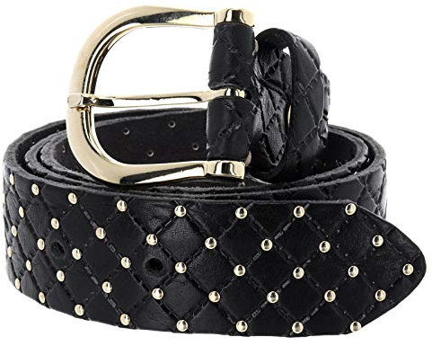 B.Belt Lina Gold Nietengürtel Leder
