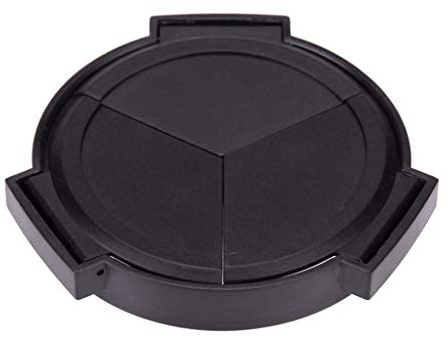 WANGYUMI Camera Lens Cap,Auto Retractable Lens Cap Self Open and Close Lens Cover Protector for Panasonic LUMIX DMC-LX7GK LX7 Camera Accessories, Black