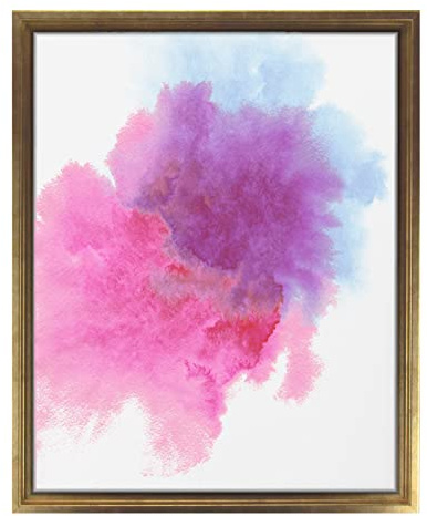 Leinwand Canvas 80 x 160 cm Bilderrahmen Schattenfugenrahmen Gold Antik