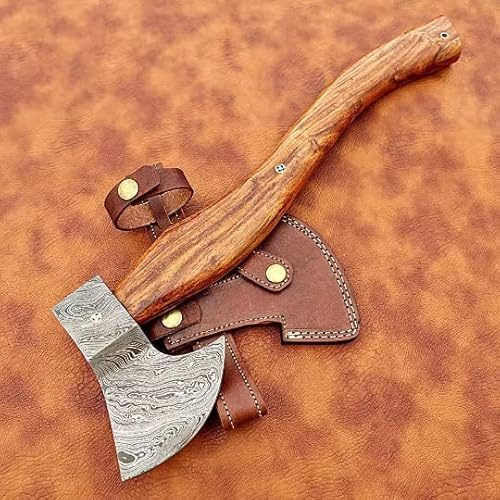 Damast Axt Damast Axt unglaublich schöner Klingen Maserung MAQ2597