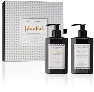 ATELIER REBUL Istanbul Handpflege Geschenkset - Handseife - Lotion - Pflege - Holziger & Würziger Duft