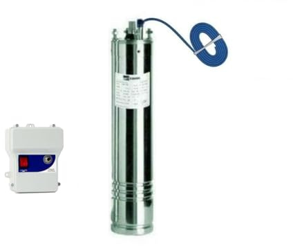 MOTORE SOMMERSO PER POMPA SOMMERSA POZZO 4 MOTORI V220 V230 MONOFASE EBARA HP1-3 (1 HP V230+BOX CONDENSATORE)