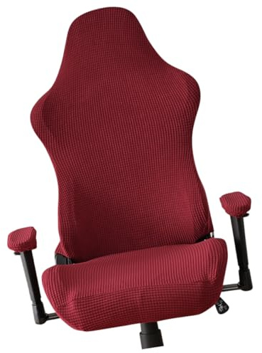 HOMOCONO Housse De Chaise Extensible Et Lavable pour Jeu Et Ordinateur avec Fermeture Éclair Et Boucle pour Maintien Sûr