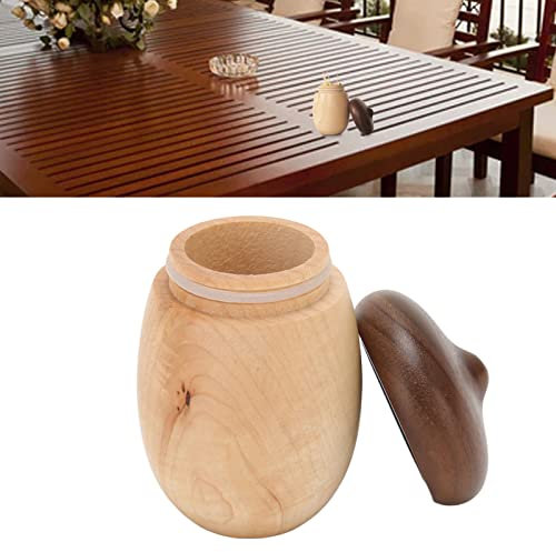 ZPSHYD Zahnstocherhalter, Eichelform, Holz, Zahnstocherhalter, Spender, 8 cm Höhe, umweltfreundlicher Zahnstocherbehälter für Büro, Restaurant