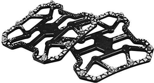 LIYJTK 1 Paar Fahrrad-klick-Pedal-Konverter, selbstsichernde Scheibenpedale, Plattform-Adapter, rutschfest, für SPD-Fahrradsystem, angewandte Familie (Black)
