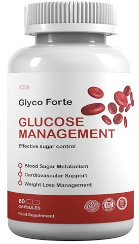 Glyco Forte Glucose Management Supplement, Blood Sugar Metabolism, Metabolic Health, Weight Management, 60 Capsules, 1 Capsule per Serving, 60 Servings