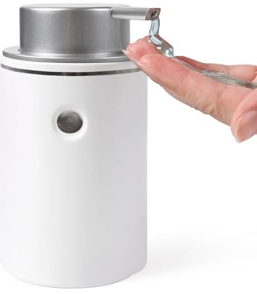 BosilunLife Seifenspender Keramik Spulmittelspender, Nachfullbarer Seifenspender mit Groß Pumpenkopf, Soap Dispenser Geeignet für Küche, Bad