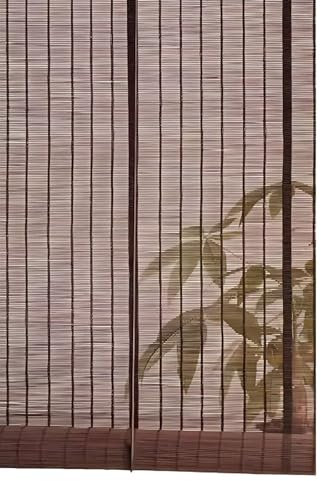 Eiauiuo Retro Bambusrollo Bamboo Blinds Jalousien Seitenzugrollo Sonnenschutz und Sichtschutz Bambusvorhang UV-Schutz Bambusjalousie für Wohnzimmer Schlafzimmer Küche Balkon(140x160)