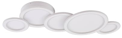 Lucande LED Deckenleuchte Diala dimmbar (Modern) in Weiß (5 flammig,) - Lampe Deckenlampe Wohnzimmerleuchte