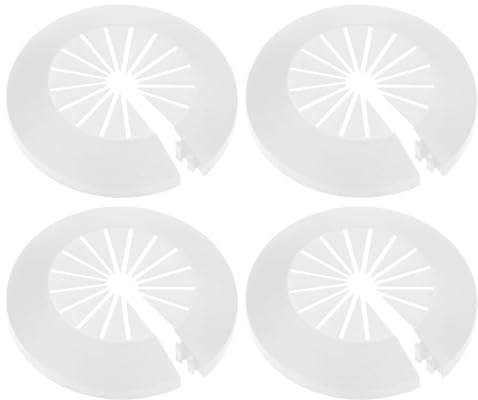 M METERXITY 4 Pcs Copertura Per Tubi Decorativa Flange Water Pipe Bianco | Copertura Tubo Di Scarico, Adatta Per Diametro Esterno 14mm-40mm, Per Radiator Pipe/Water Drain Tube