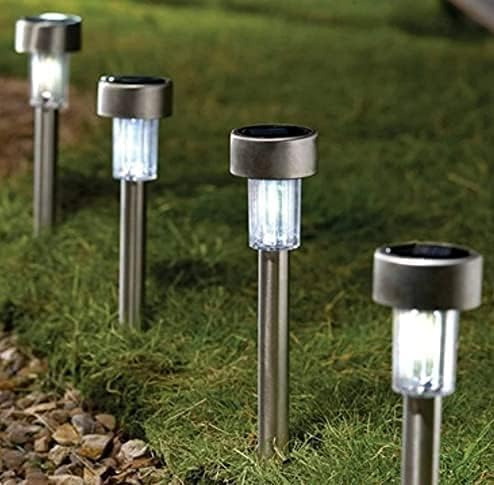 Garden Mile 5Pcs Solar Lights Outdoor Garden - Solar Stake Outdoor Lights - LED Garden Lights Solar Powered Waterproof, Auto On/Off Pathway Lighting for Patio, Lawn Garden Decor