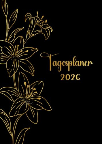 Terminplaner kalender 2026 a4 1 tag auf 2 seiten mit uhrzeit: Tagesplaner & Terminkalender 12 Monate. Professioneller chaos koordinator tagebuch 365 ... kalenderbuch organizer mit zeiteinteilung