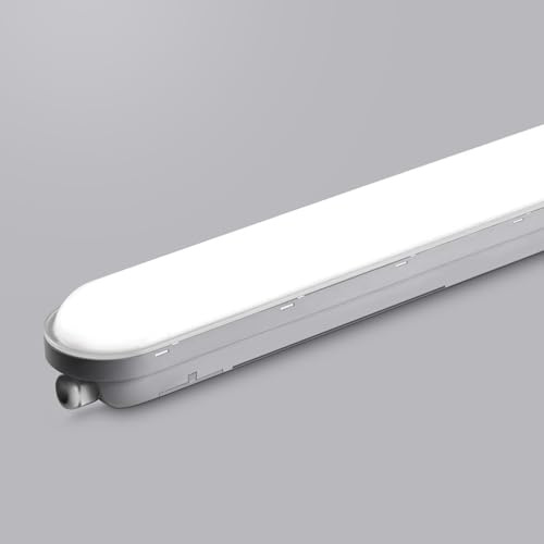 TONFFI Feuchtraumleuchte LED 150CM 60W 7500LM Röhrenlampe Komplett 6000K Kaltweiß IP65 Verknüpfbar Feuchtraumlampe Led Röhre für Garage Werkstatt Büro