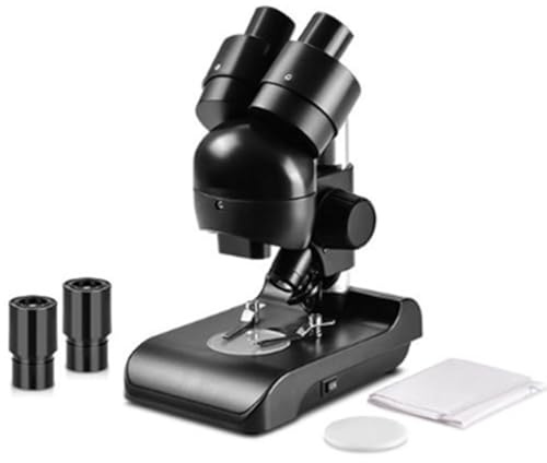 Oiqippnbv ES1057 Kit Microscopio Binoculare con Ingrandimento 30x, Microscopio Biologico per Esperimenti Scientifici di Anatomia