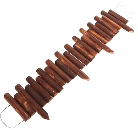Toyvian Clôture de Jardin en Bois Traité Anti-Corrosion Bordure Décorative de 20/25X120 CM Clôture Extérieure pour Parterres de Fleurs et Potagers Installation par Insertion au Sol