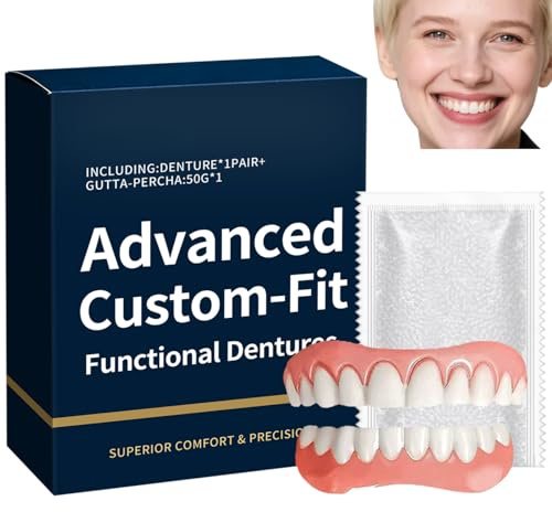 Kit Dentino Regolabile FAI DA TE con Perle Termoformabili, Dente Temporaneo per Dente Rotto o Dente Mancante, Pericolo provvisorio Riparazione Denti Istantanea Sostituzione Sorriso Emergenza