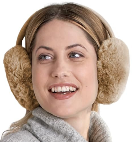 Brook + Bay Earmuffs for Women, Men & Kids - Cozy & Adjustable Ear Muffs - Perfect for Skiing, Snowboarding & Outdoors - Foldable Velvet Lined Ear Warmers for Maximum Warmth