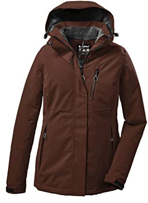 Killtec Damen Outdoorjacke Funktionsjacke mit abzippbarer Kapuze KOW 140 WMN Jckt wasserdicht, Winddicht, atmungsaktiv 00544-herbstlaub 48