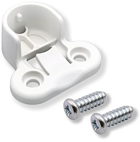Ersatzteil passend für IKEA #130527#100325 PAX KOMPLEMENT Halter Kleiderstange Kleiderschrank (1 Halterung, white)