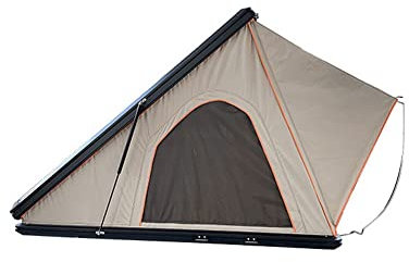 BebeXi Tienda campaña Coche Tienda de Techo de Aluminio para 2 Personas, Senderismo, Carga, Carcasa Dura, se Adapta a Camiones SUV, Tienda de Techo Triangular Dorada portátil(Color:1,Size:)