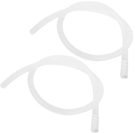 Mxfans 2 Pieces 1.25m Length Urinals Replacement Hose Tube White for Men Spill Proof
