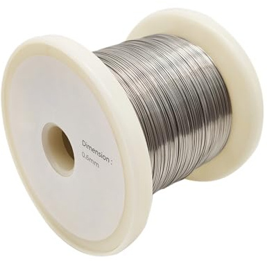 DryiC Bobina Hilo De Resistencia Nicrom Resistor Alambre Redondo Buena Soldabilidad, 10 Metros De Longitud,Diameter:1mm
