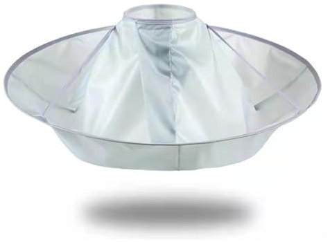 Faltbarer Haarschneideumhang mit Nylonverschluss, Einfach zu Falten, Friseurumhang für den Salon- oder Heimgebrauch, Hält Haare von Kleidung undFern (GRAY)