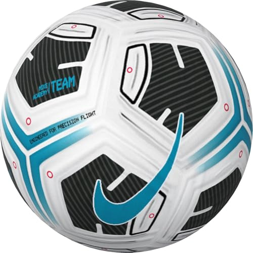 Nike FZ7540-102 NK ACADEMY - TEAM - FA24 Pallone da calcio ricreativo Unisex WHITE/BLACK/LT BLUE FURY Taglia 5