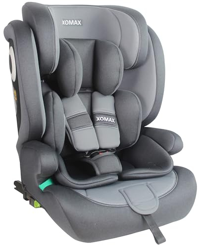 XOMAX LM238 Kindersitz mit ISOFIX I mitwachsend I 9-36 kg, 15 Monate - 12 Jahre, Gruppe 1/2/3 I 5-Punkt-Gurt und 3-Punkt-Gurt I Bezug abnehmbar und waschbar I ECE R129 I