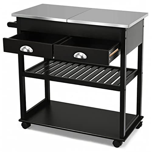 BTZHY Wagen Rollender Kücheninsel-Trolleywagen mit Schubladen, Küchenlagerregale, Salon, Badezimmer, Büroregal, Gadget