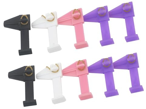 Beaupretty 30 Pièces Fixateur De Vernis à Ongles Outils De Dissolvant De Vernis à Ongles Clip De Mise En Forme Clip De Positionnement Des Ongles Pour Unas Plastiques Techniques Abs Blanche