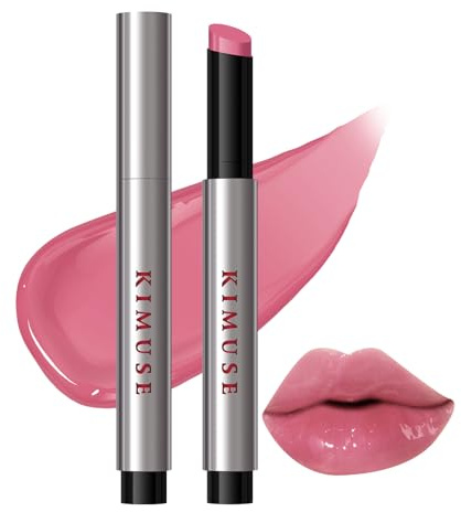 KIMUSE Baume à Lèvres Teinté Brillant, Juicy & Glowy Lip Balm | ,Hydratation Longue Durée, Vegan, Baume à lèvres repulpante