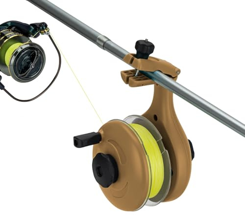 THKFISH Schnurspulgerät mit Klemme Handhaspel Angelschnur Spool Spooler System Klammer Angel Zubehör