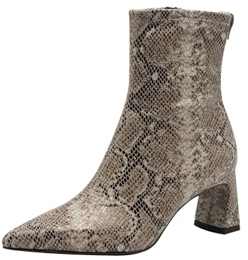 Tamaris Bottes végétaliennes pour Femme, Beige Snake, 37 EU