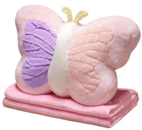 Cojín de – Almohada de Siesta en Forma de de Peluche – Cojines de Abrazo, decoración de Dormitorio, Almohadas con Manta para sofá, Sala de Estar, Cocina, Coche