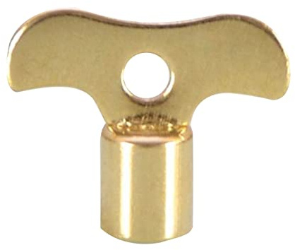 Navna Llave cuadrada de latón para radiador, llave de purga de fontanería, llave de grifo de agua para válvulas de aire, herramienta de fontanería, agujero de 7 mm