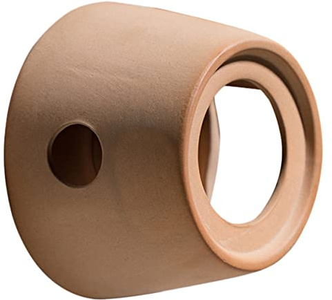 TOPPERFUN Calentador de Té de Cerámica Elegante y Sencillo para Calentar y Mantener Caliente la Tetera sin Vela, Diseño Ingenioso y Decoración Auspiciosa Hogar