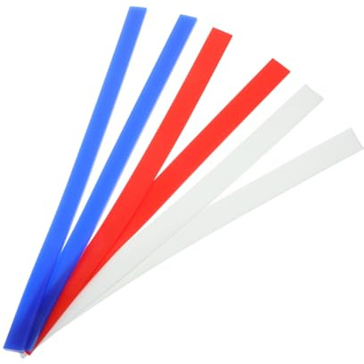 Ciieeo 6pcs Silicone Rolling Pin Thickness Baking Ruler Fondant Rolling Ruler Kitchen Strip Silicone Guide Dough Guide Silica Gel