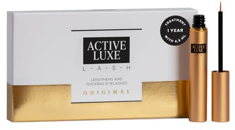 Active Luxe Ögonfransserum – Fransserum, 4,5 ml | För längre, fylligare och mörkare fransar, Ögonfransserum, Utan hormoner, Veganskt, Kliniskt testat
