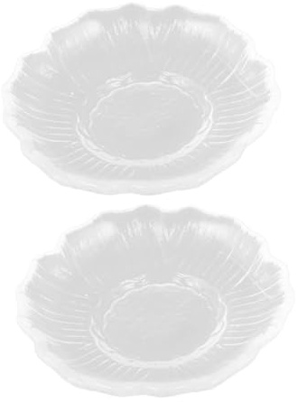 Toyvian 2 piezas Posavasos de Vidrio Transparente Platos Pequeños y Aperitivos Resistentes al Calor y Arañazos Diseño Redondo y Ligero para Proteger Muebles Prácticos y Reutilizable