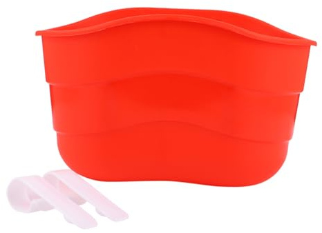 Didiseaon Cesta para Scooter Infantil de Plástico Color Rojo, Cesta Colgante para Bicicleta Fácil Instalación y Almacenamiento Conveniente para Niños