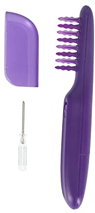 Spazzola districante Viola Spazzola elettrica girevole antiannodamento Pettine districante a doppio uso asciutto e bagnato per viaggi a casa Bambini Adulti Materiale ABS 253g 26,5
