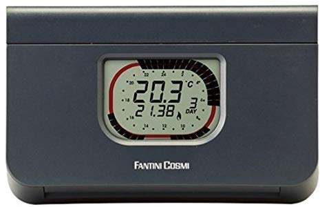 Fantini Cosmi C57N Cronotermostato Settimanale a Batterie, Antracite