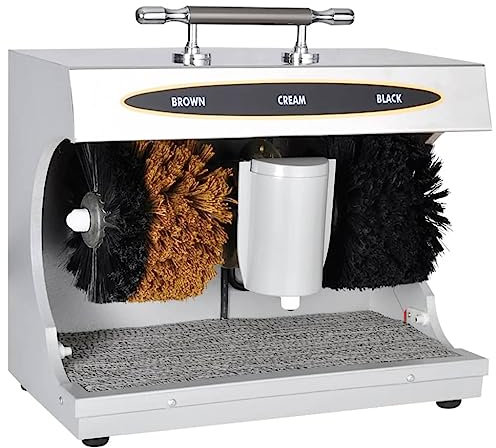 vidaXL Macchina Lustrascarpe Lucidatrice Elettrica Automatica Lucida Scarpe