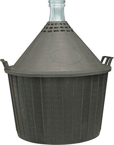 Damajuana en una cesta de plástico para hacer vino en casa 5/10/15/20 o 25L. Carboy, (10L) UK