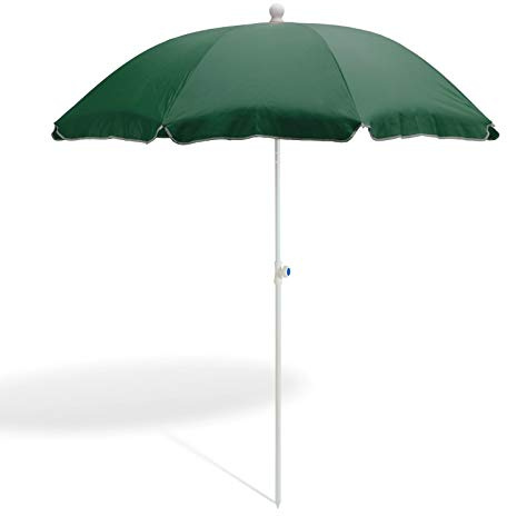 Parasol de plage vert 180 cm UV30